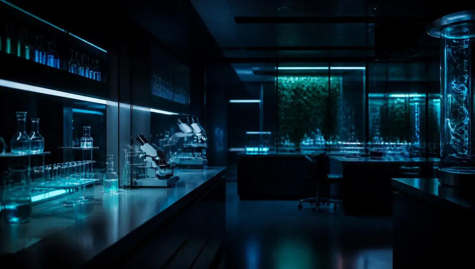 PrimeGen research laboratory interior with lyophilization and vial filling equipment